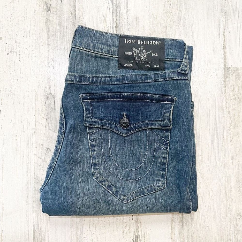 True Religion Ricky Straight Leg Jean Mens Size 33